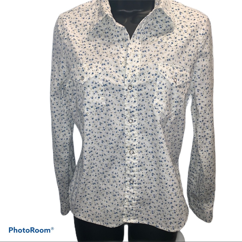 Theory Floral Print button up shirt